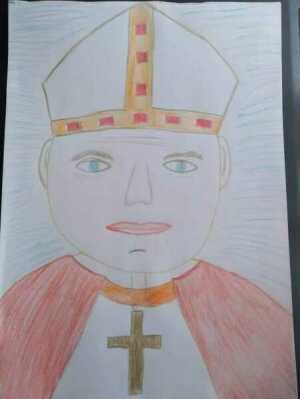 św. Jan Paweł II - praca Bartka