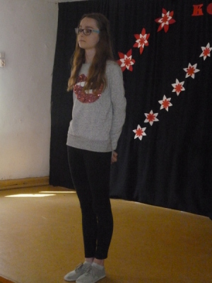Oliwia Ciucka -etap szkolny konkursu